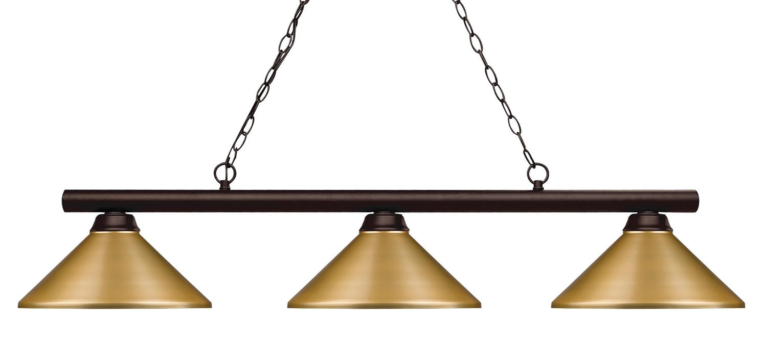 Z-LITE, SHOOTER 3 LIGHT BILLIARD, LINEAR LIGHT