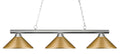 Z-LITE, SHARP SHOOTER 3 LIGHT BILLIARD, LINEAR LIGHT