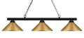 Z-LITE, SHARP SHOOTER 3 LIGHT BILLIARD, LINEAR LIGHT