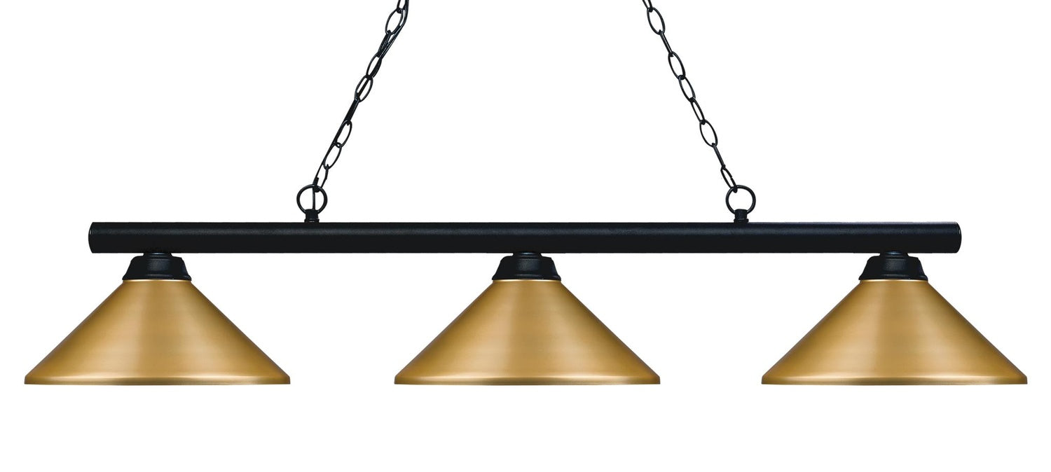 Z-LITE, SHARP SHOOTER 3 LIGHT BILLIARD, LINEAR LIGHT