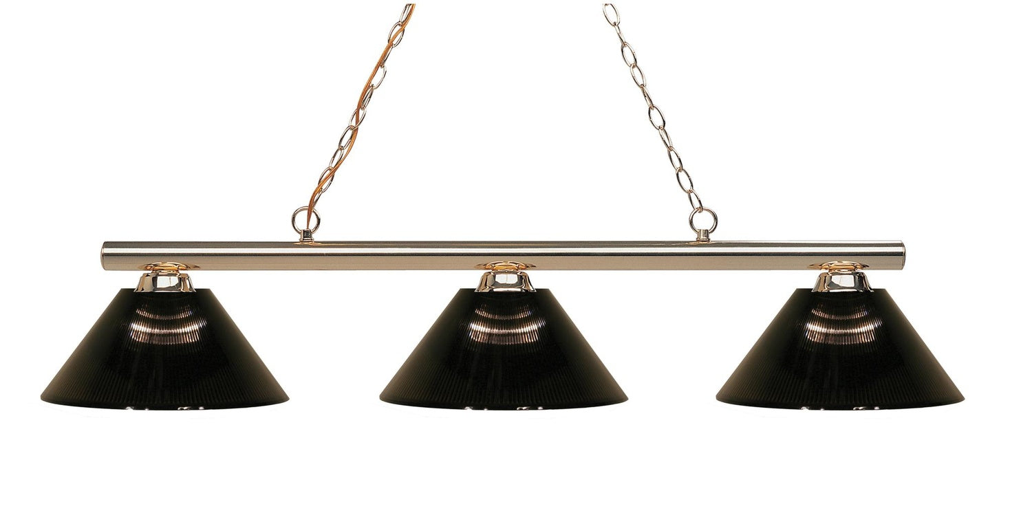 Z-LITE, SHARP SHOOTER 3 LIGHT BILLIARD, LINEAR LIGHT