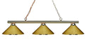 Z-LITE, SHARP SHOOTER 3 LIGHT BILLIARD, LINEAR LIGHT