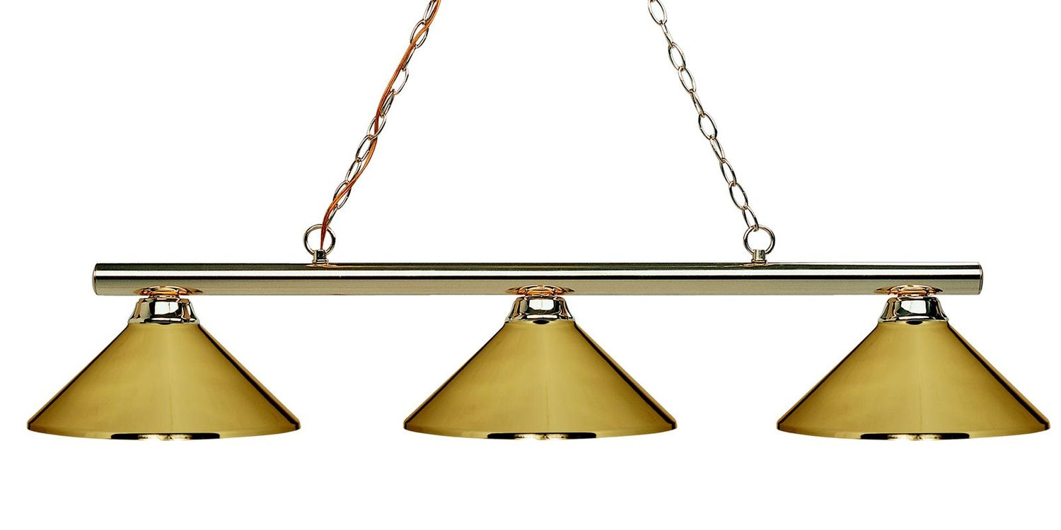 Z-LITE, SHARP SHOOTER 3 LIGHT BILLIARD, LINEAR LIGHT