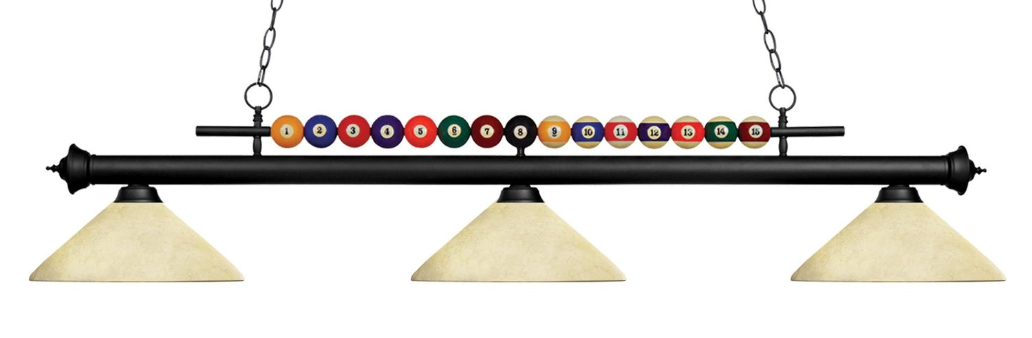 Z-LITE, SHARK 3 LIGHT BILLIARD, LINEAR LIGHT