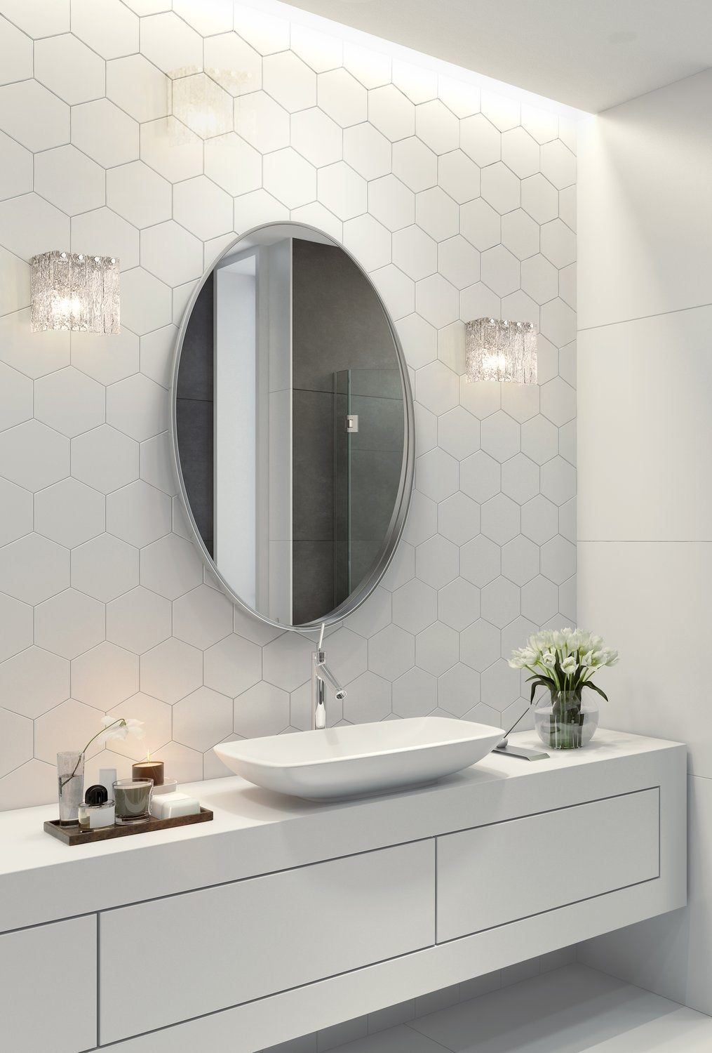 Z-LITE, GLACIER WALL SCONCE, WALL SCONCES