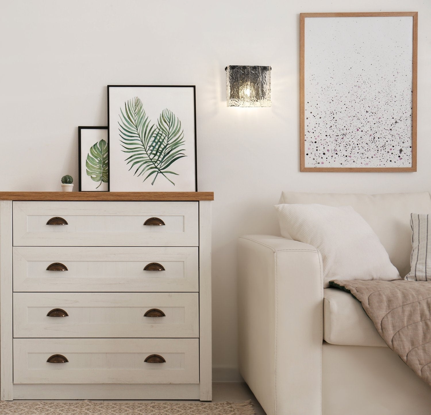 Z-LITE, GLACIER WALL SCONCE, WALL SCONCES