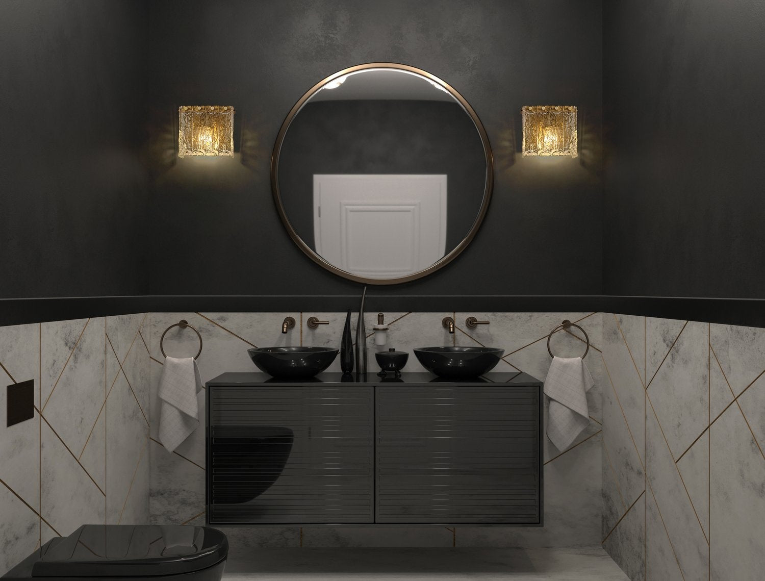 Z-LITE, GLACIER WALL SCONCE, WALL SCONCES