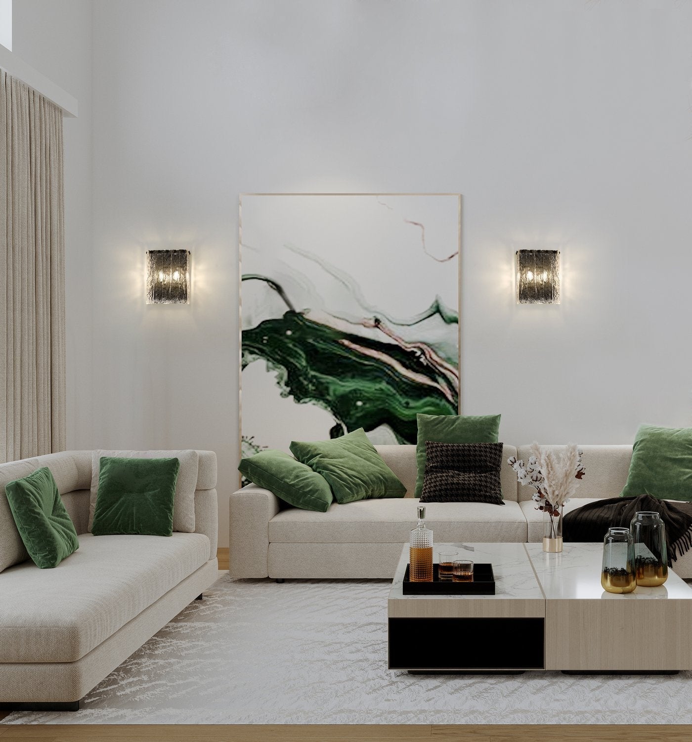 Z-LITE, GLACIER WALL SCONCE, WALL SCONCES