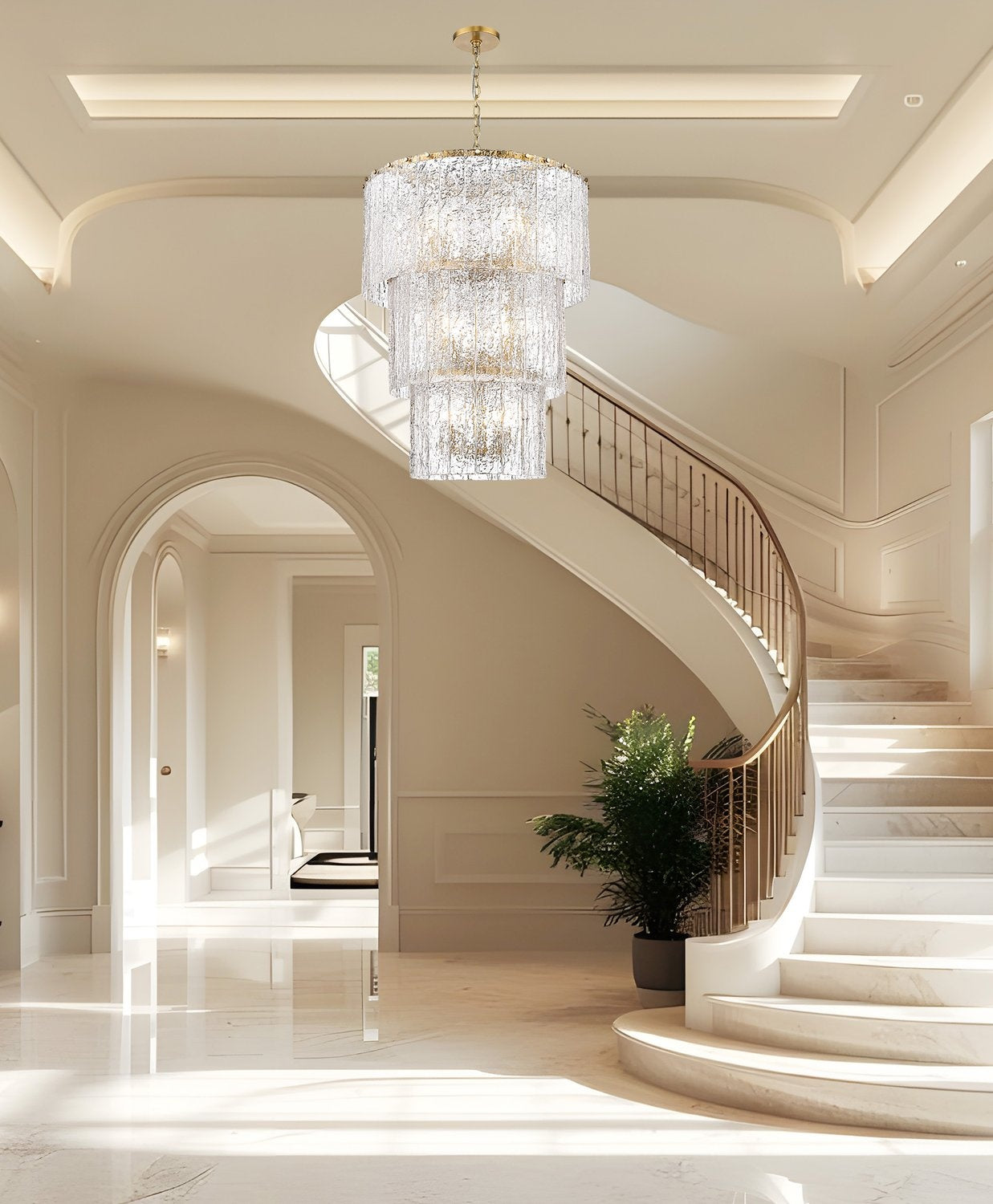 Z-LITE, GLACIER CHANDELIER, CHANDELIER LIGHT