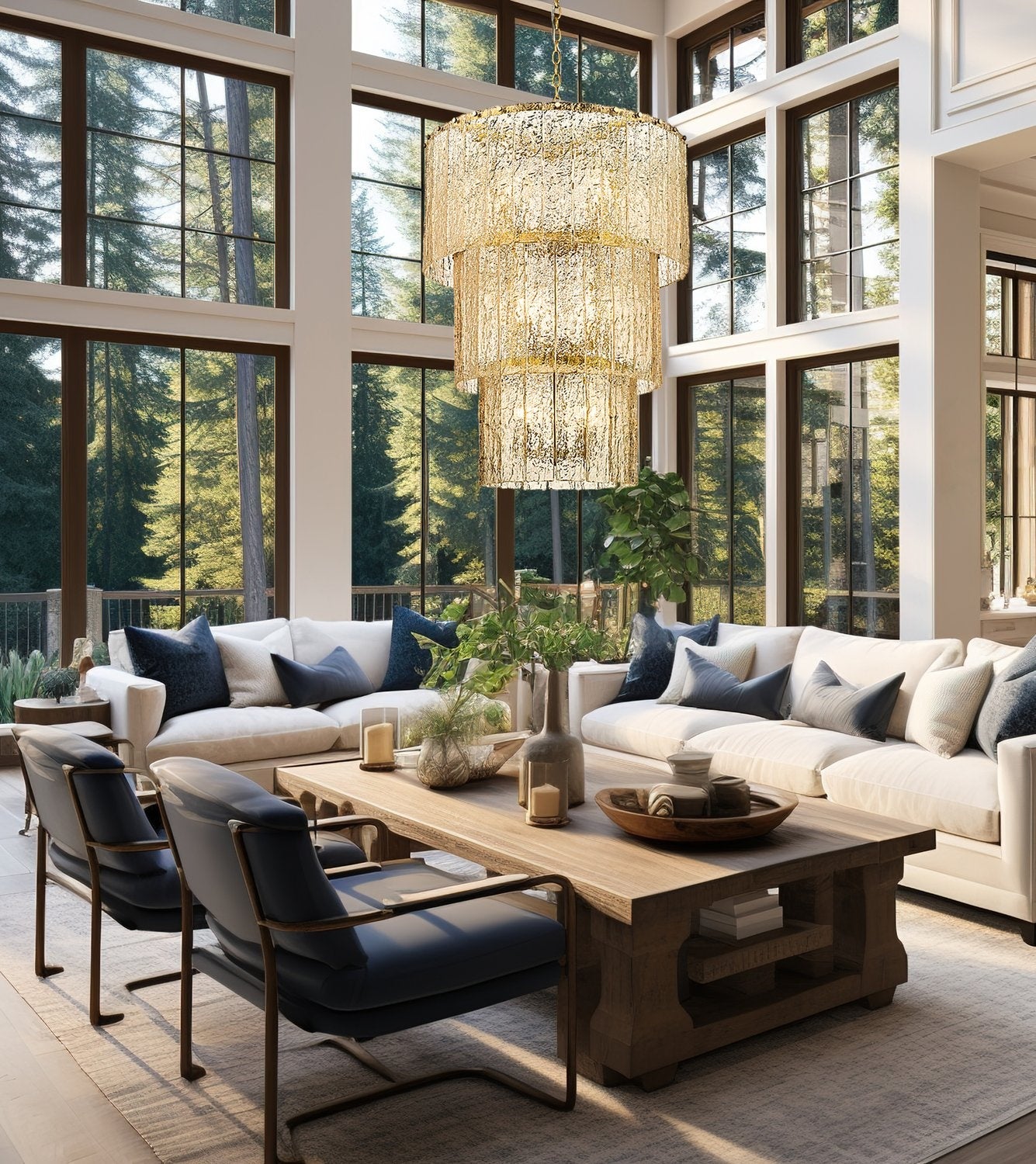 Z-LITE, GLACIER CHANDELIER, CHANDELIER LIGHT