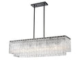 Z-LITE, GLACIER LINEAR CHANDELIER, LINEAR LIGHT FIXTURE