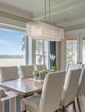 Z-LITE, GLACIER LINEAR CHANDELIER, LINEAR LIGHT