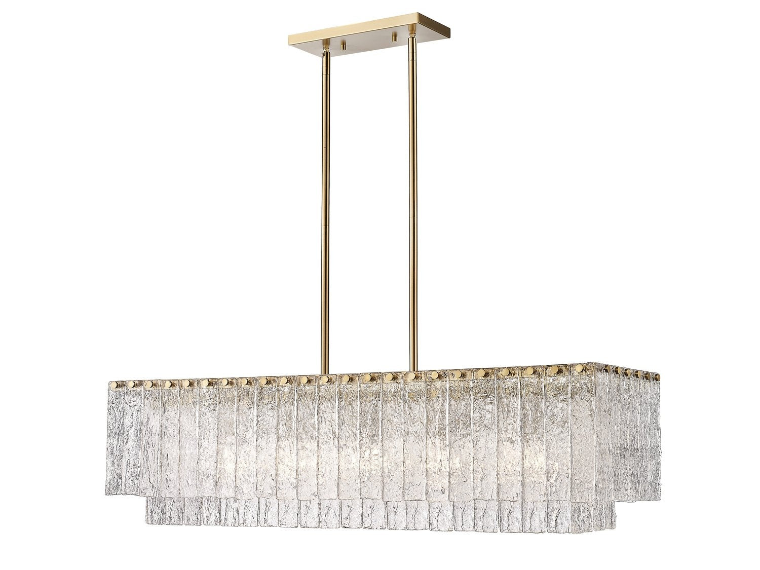 Z-LITE, GLACIER LINEAR CHANDELIER, LINEAR LIGHT