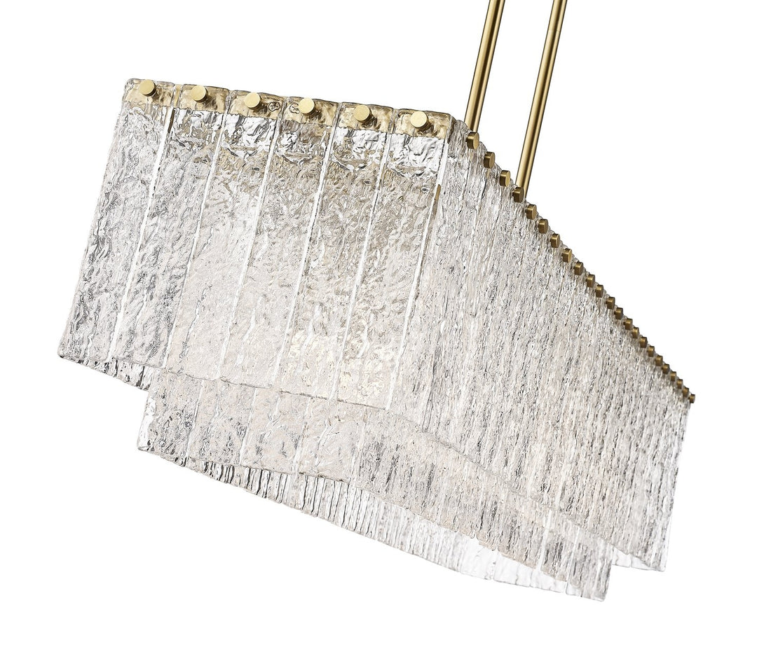 Z-LITE, GLACIER LINEAR CHANDELIER, LINEAR LIGHT