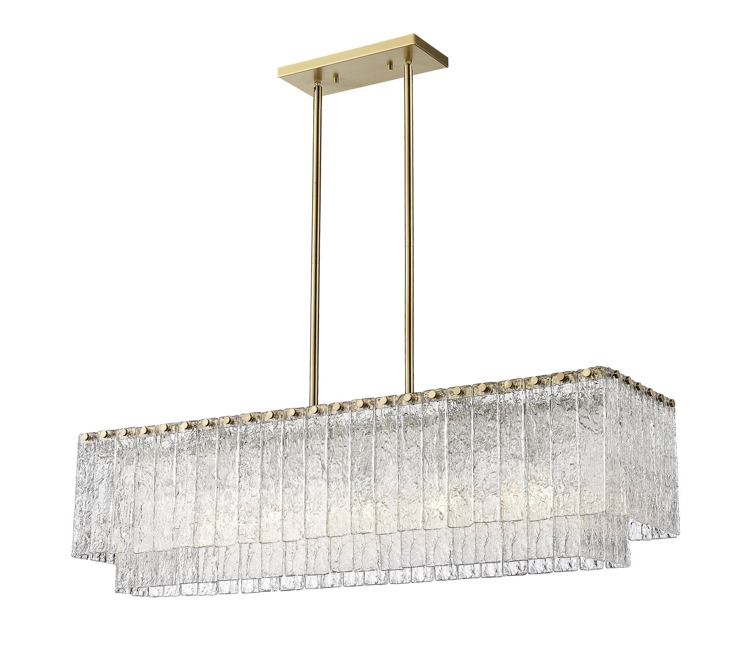 Z-LITE, GLACIER LINEAR CHANDELIER, LINEAR LIGHT
