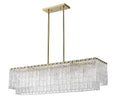 Z-LITE, GLACIER LINEAR CHANDELIER, LINEAR LIGHT