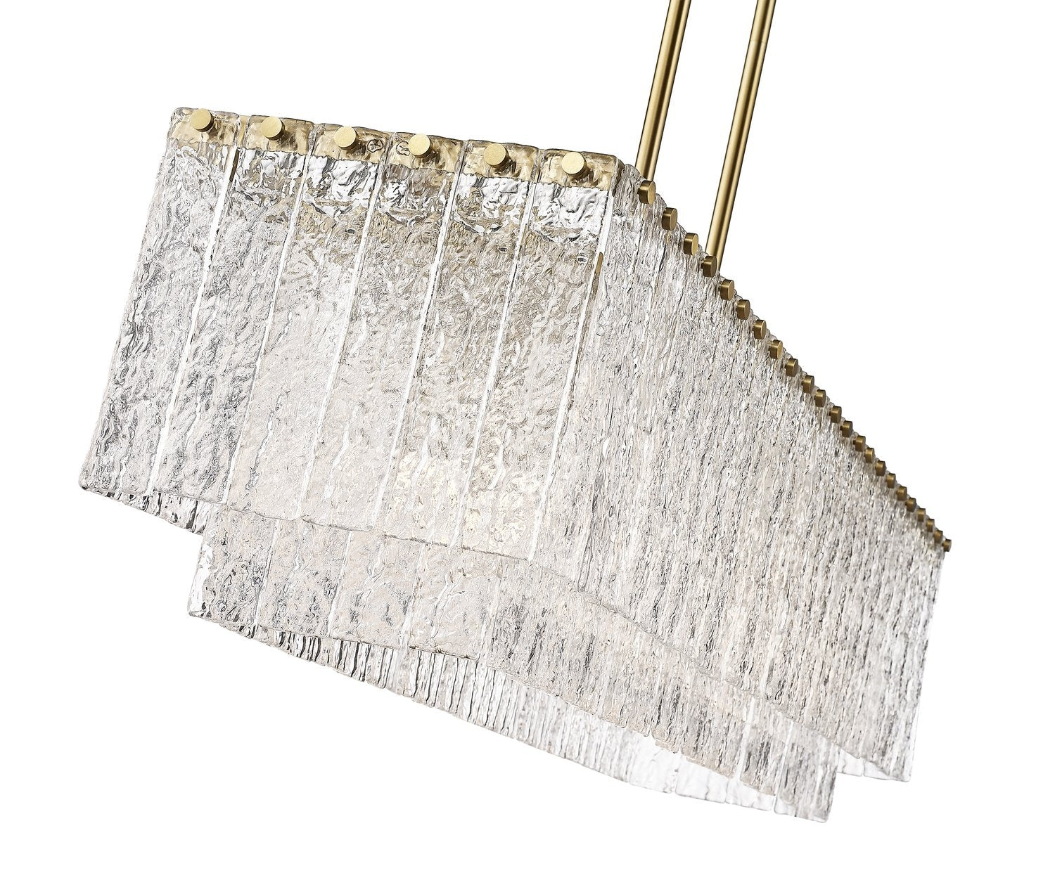 Z-LITE, GLACIER LINEAR CHANDELIER, LINEAR LIGHT FIXTURE