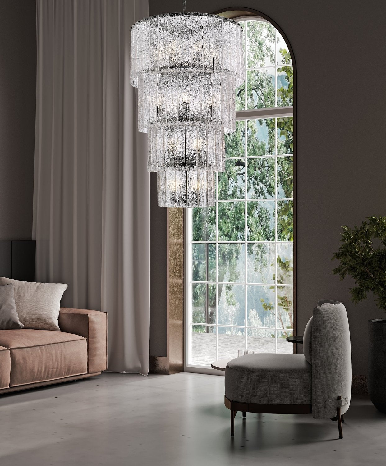 Z-LITE, GLACIER CHANDELIER, CHANDELIER LIGHT