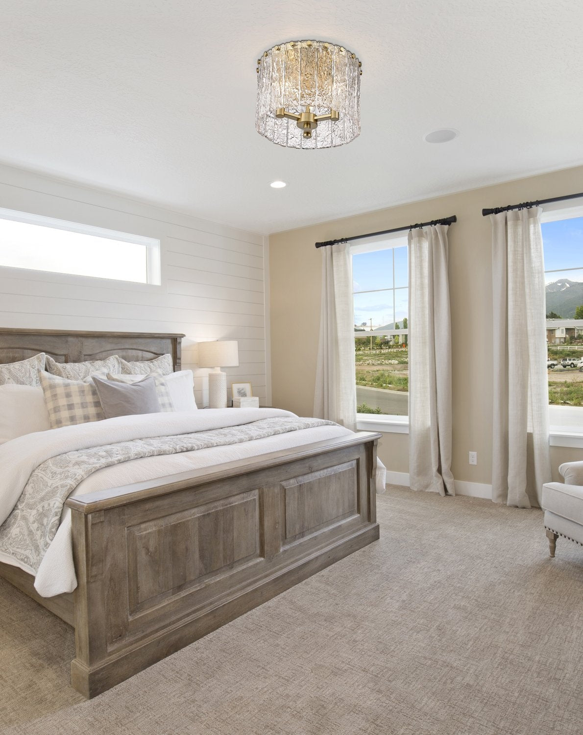 Z-LITE, GLACIER FLUSH MOUNT, FLUSH MOUNT CEILING LIGHTS