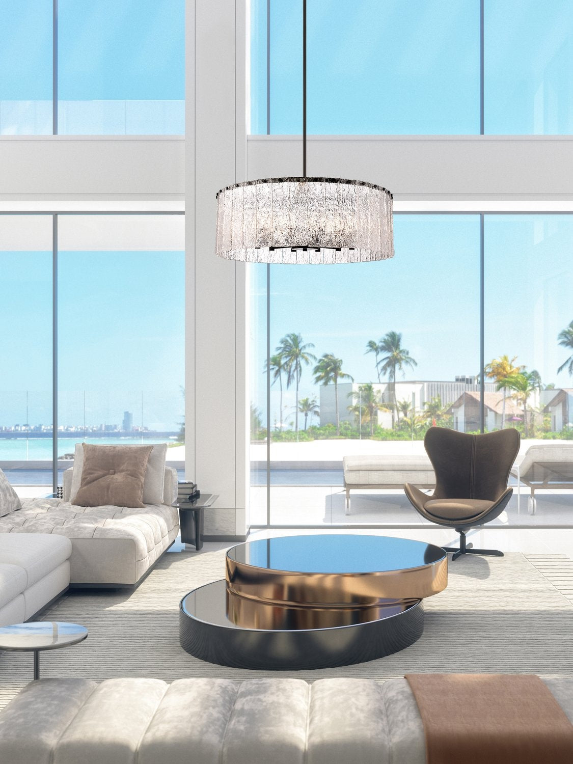 Z-LITE, GLACIER CHANDELIER, CHANDELIER LIGHT