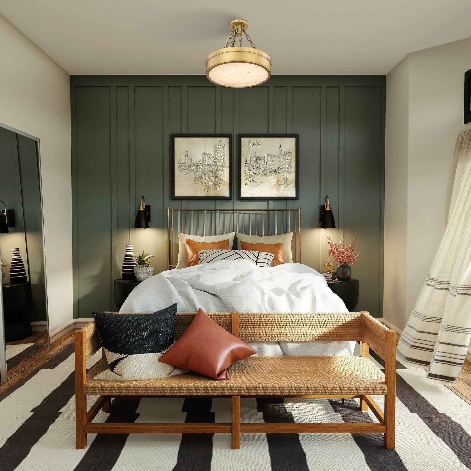 Z-LITE, ANDERS SEMI FLUSH MOUNT, SEMI FLUSH MOUNT LIGHT