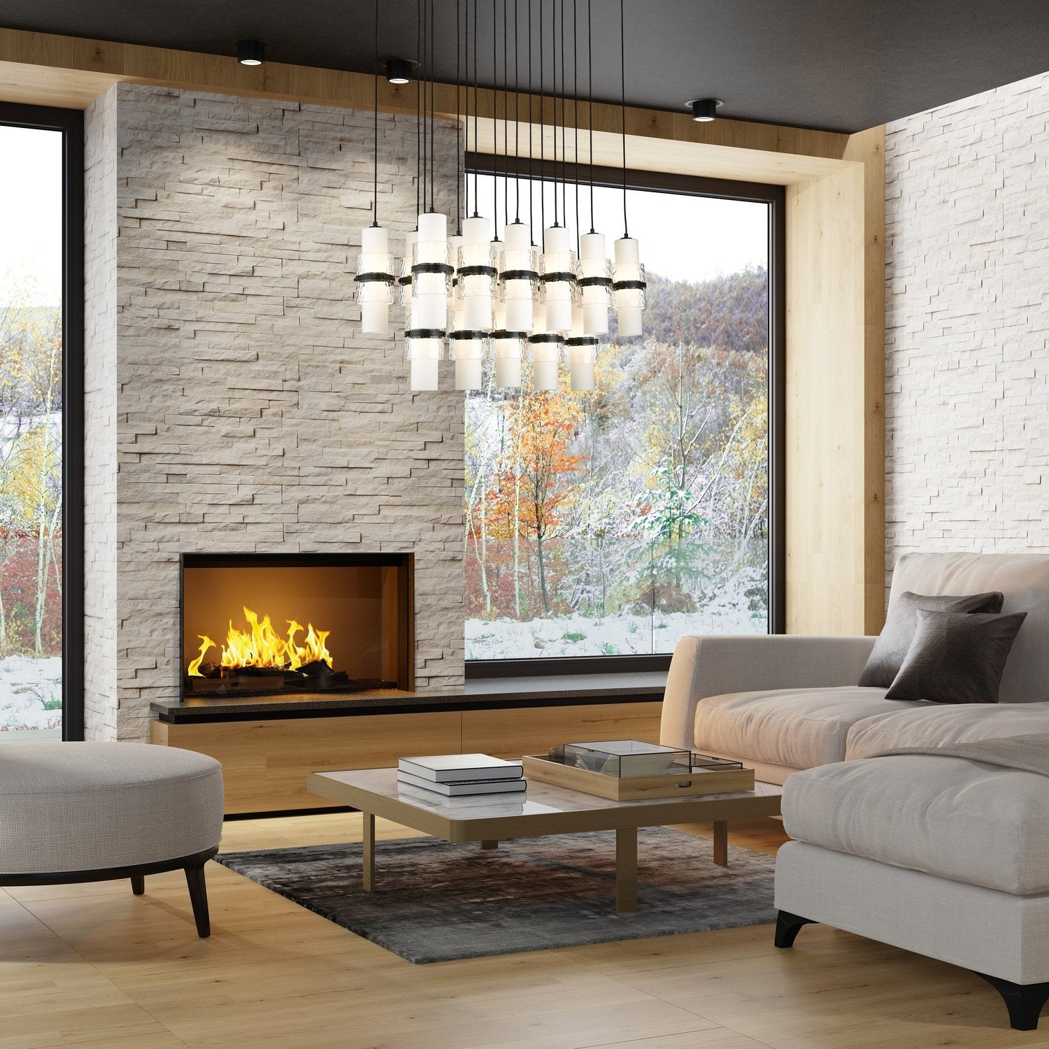 Z-LITE, CAYDEN LINEAR CHANDELIER, LINEAR LIGHT
