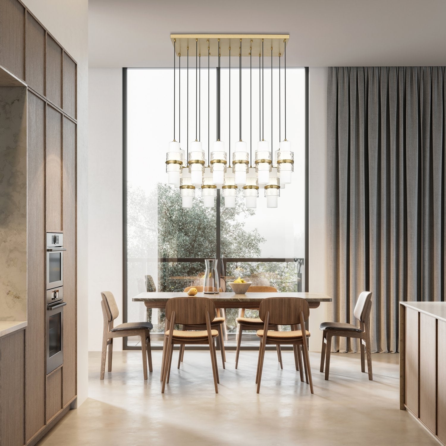 Z-LITE, CAYDEN LINEAR CHANDELIER, LINEAR LIGHT
