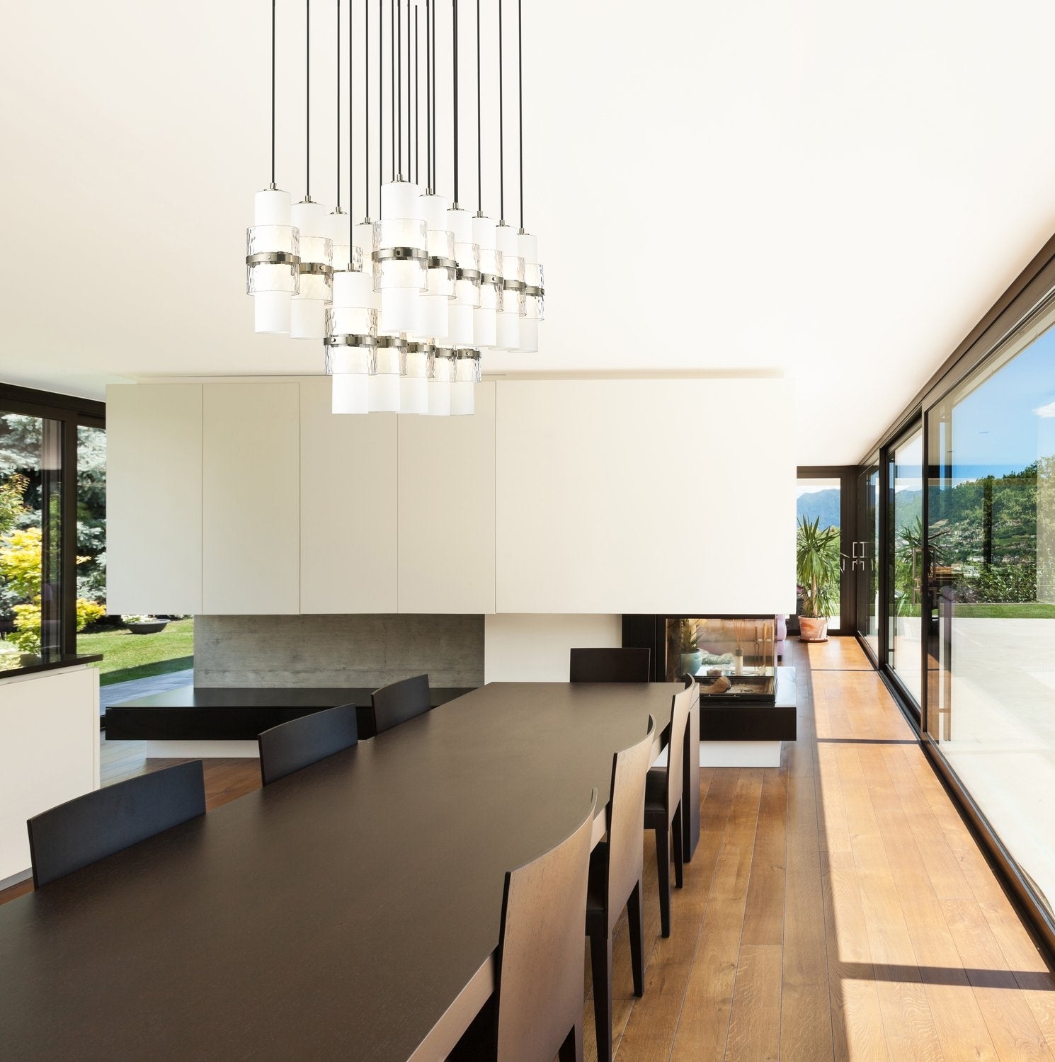Z-LITE, CAYDEN LINEAR CHANDELIER, LINEAR LIGHT