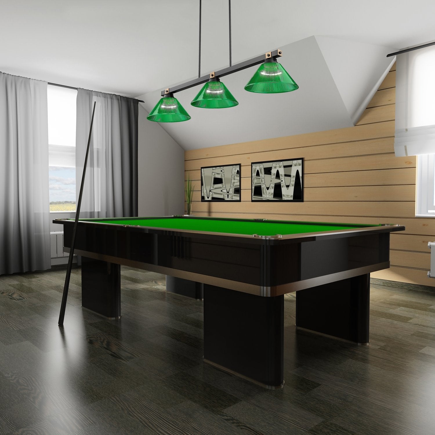 Z-LITE, BRONTE 3 LIGHT BILLIARD, LINEAR LIGHT