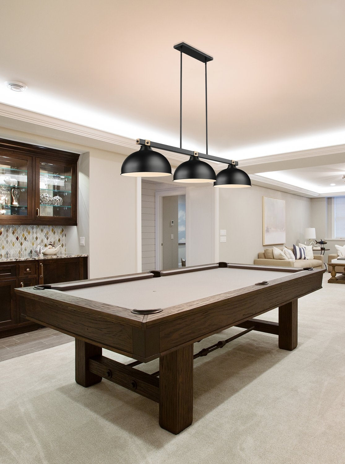 Z-LITE, BRONTE 3 LIGHT BILLIARD, LINEAR LIGHT