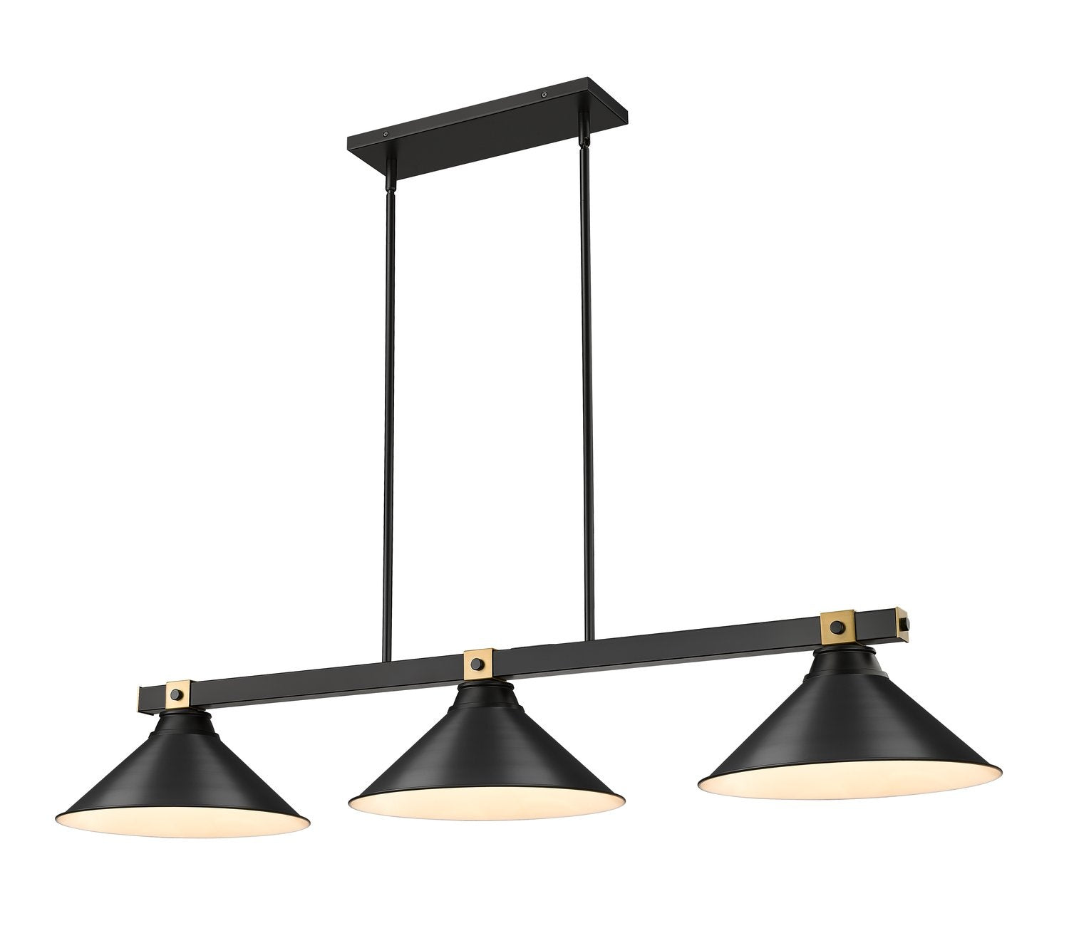 Z-LITE, BRONTE 3 LIGHT BILLIARD, LINEAR LIGHT