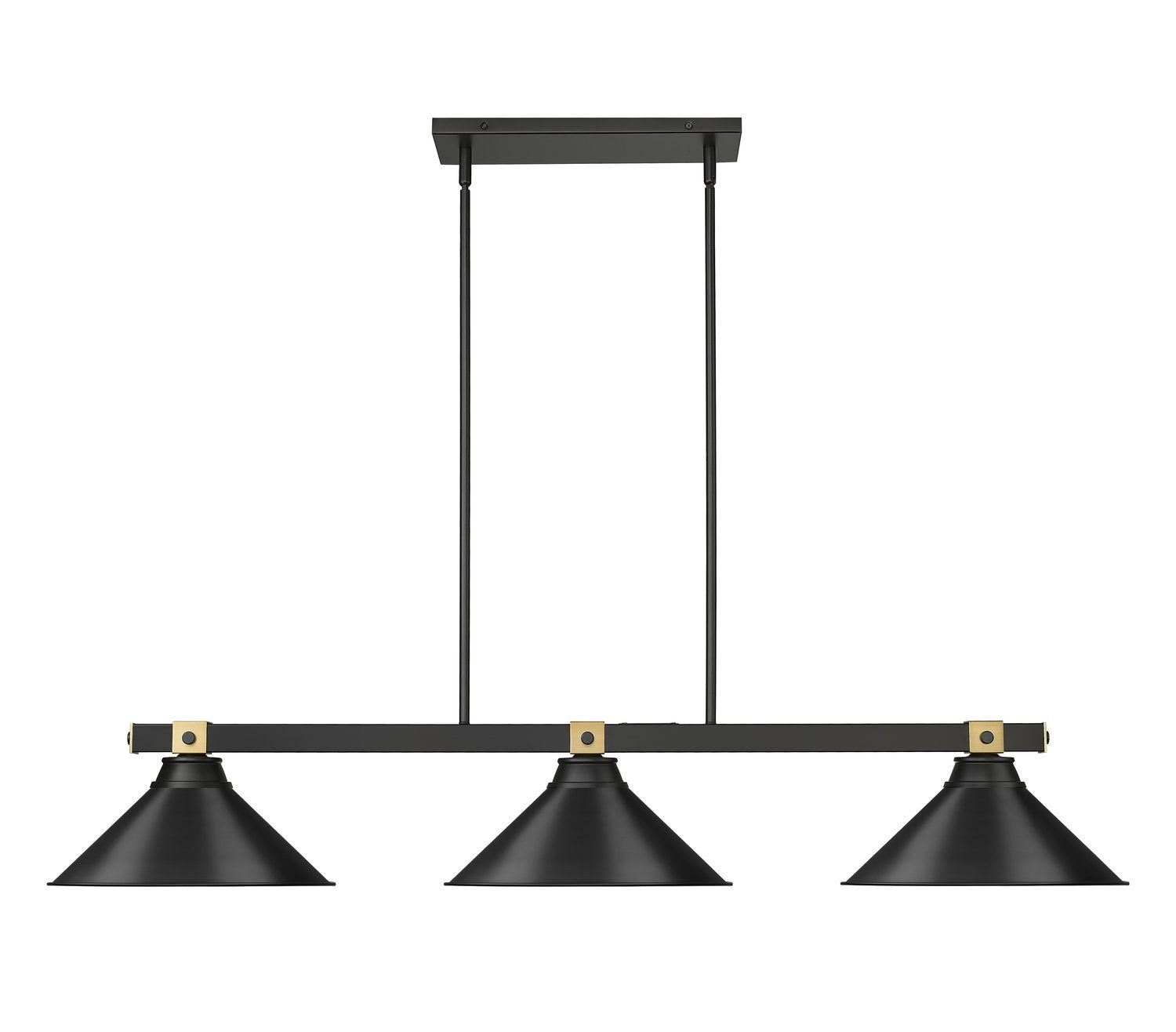 Z-LITE, BRONTE 3 LIGHT BILLIARD, LINEAR LIGHT