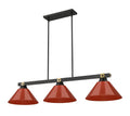 Z-LITE, BRONTE 3 LIGHT BILLIARD, LINEAR LIGHT