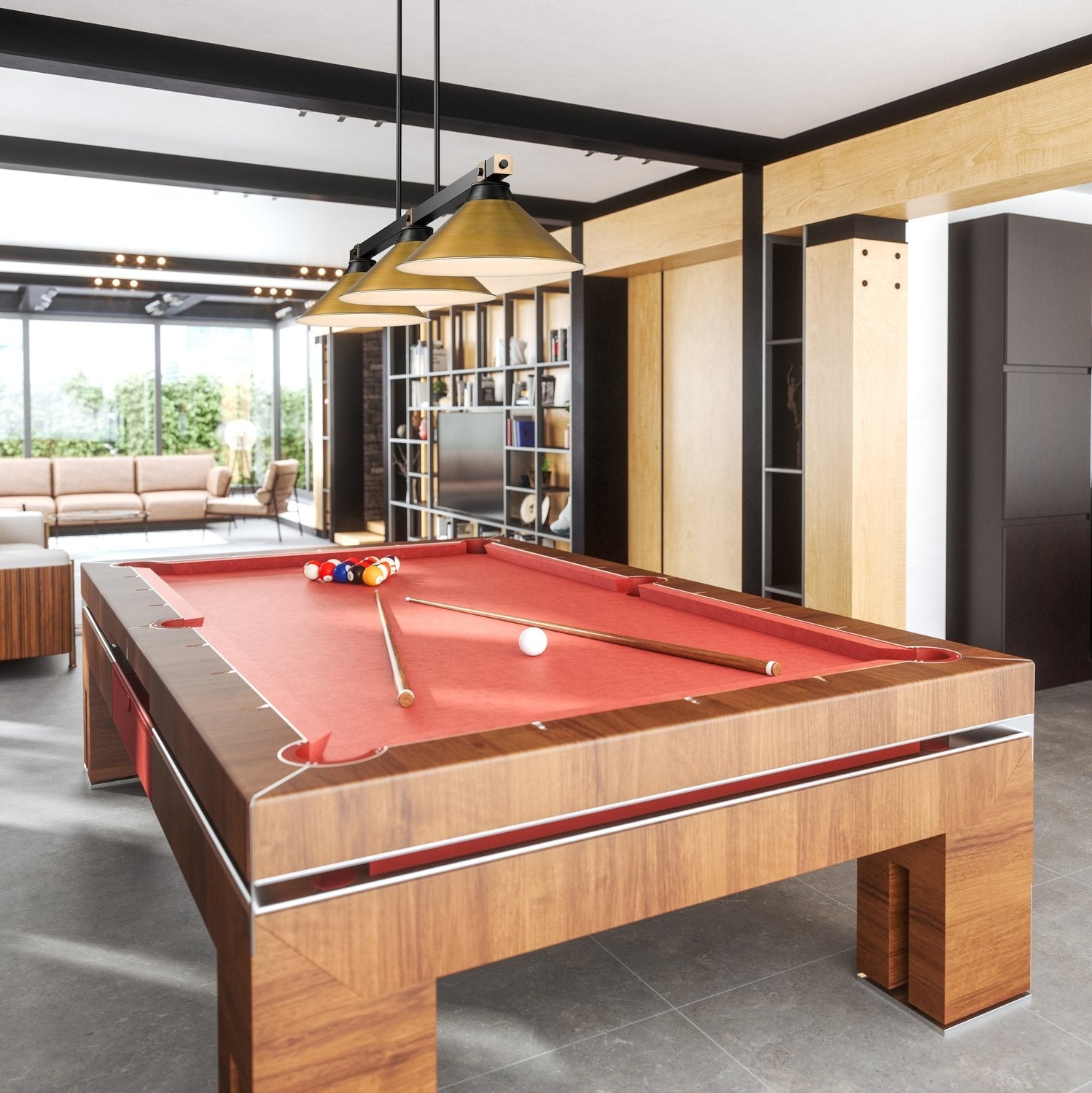 Z-LITE, BRONTE 3 LIGHT BILLIARD, LINEAR LIGHT