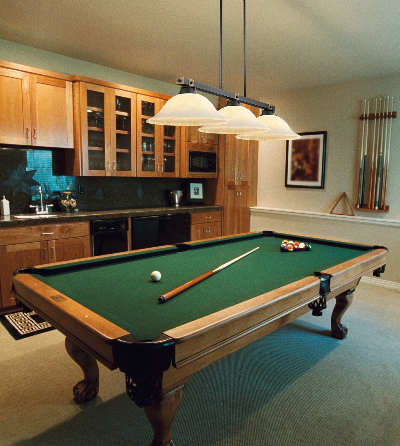 Z-LITE, BRONTE 3 LIGHT BILLIARD, LINEAR LIGHT