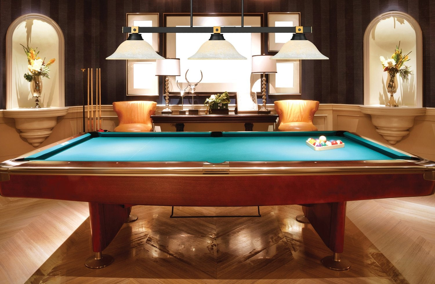 Z-LITE, BRONTE 3 LIGHT BILLIARD, LINEAR LIGHT