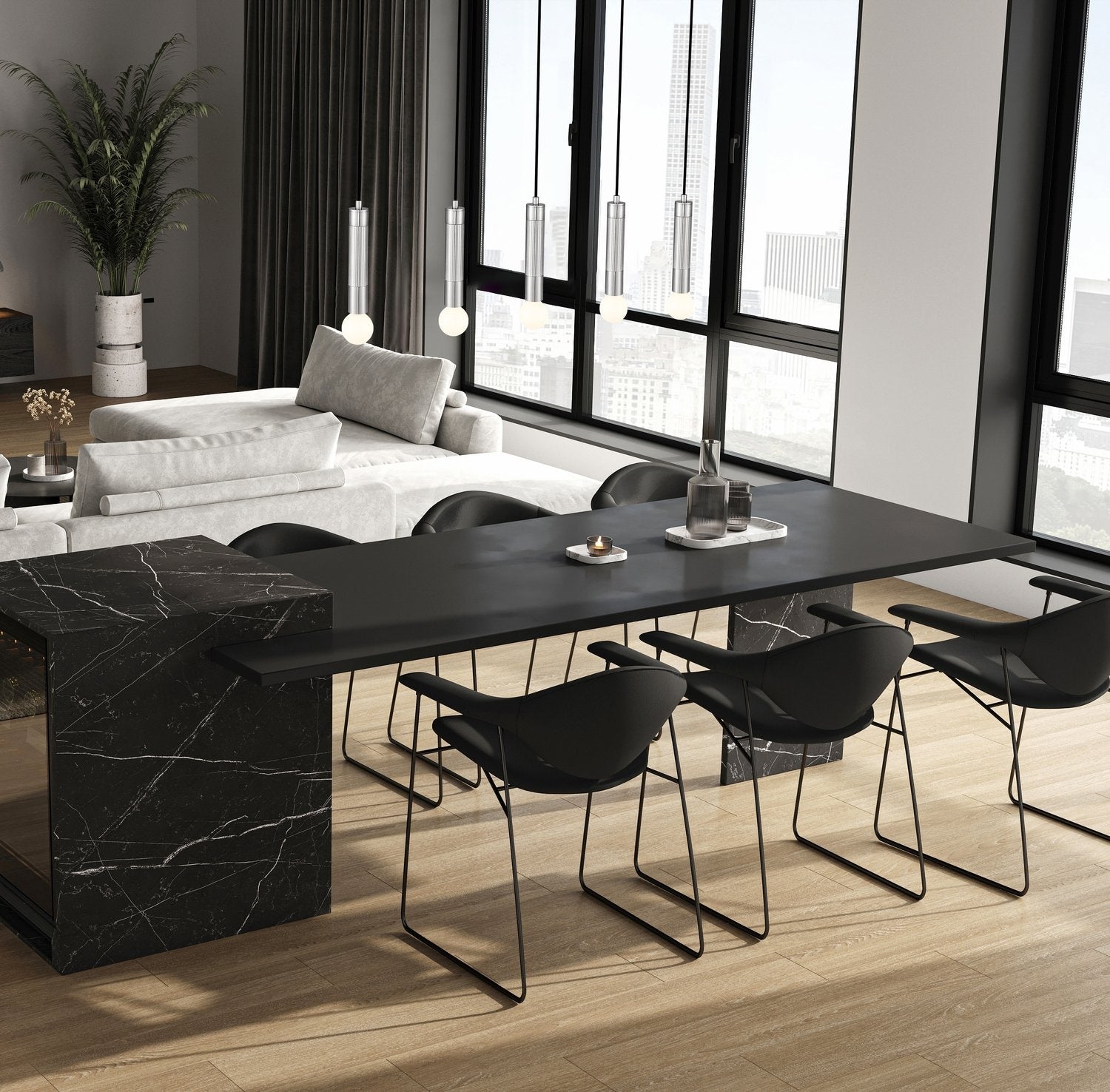 Z-LITE, STARI LINEAR CHANDELIER, LINEAR LIGHT