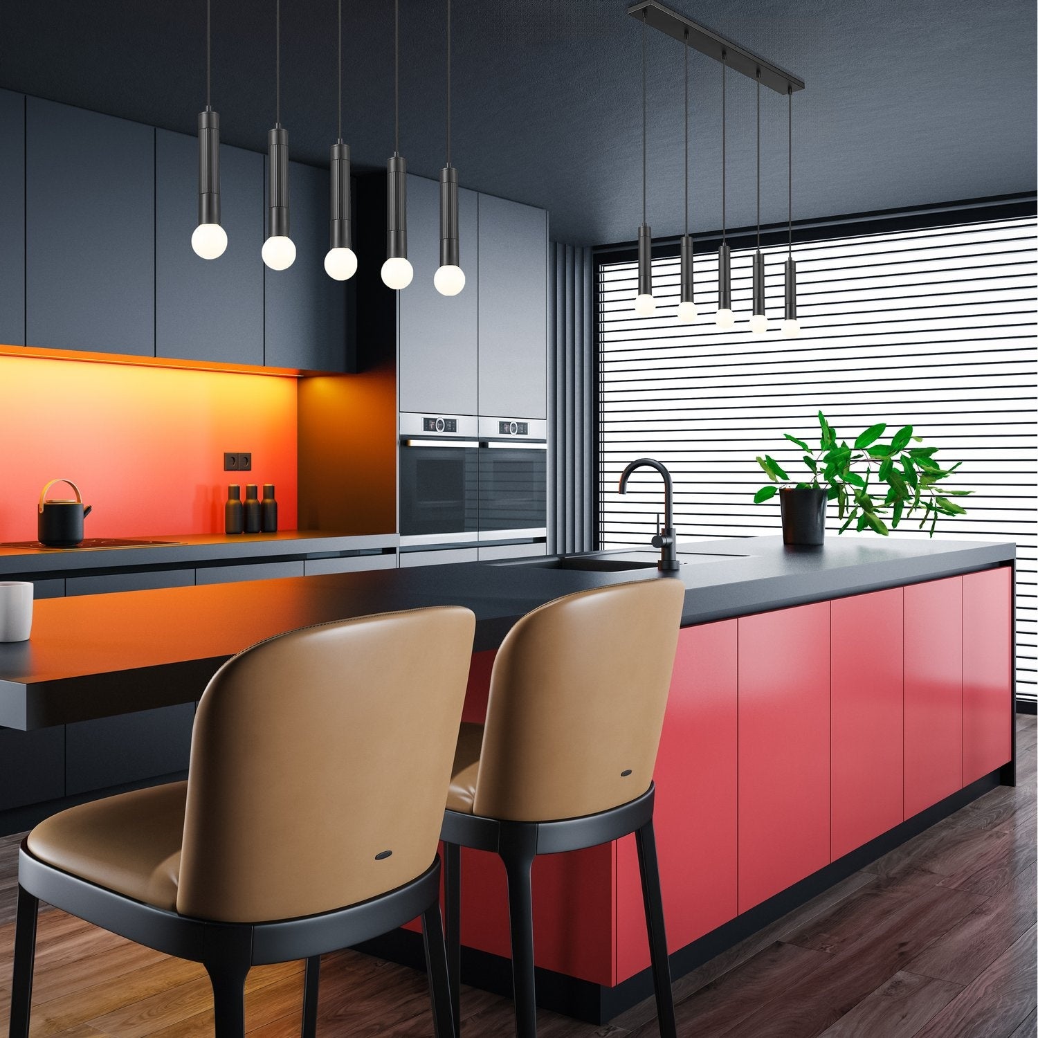 Z-LITE, STARI LINEAR CHANDELIER, LINEAR LIGHT