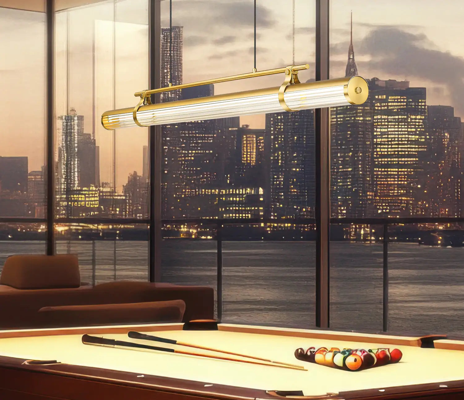 Z-LITE, BENOIT LINEAR CHANDELIER, LINEAR LIGHT