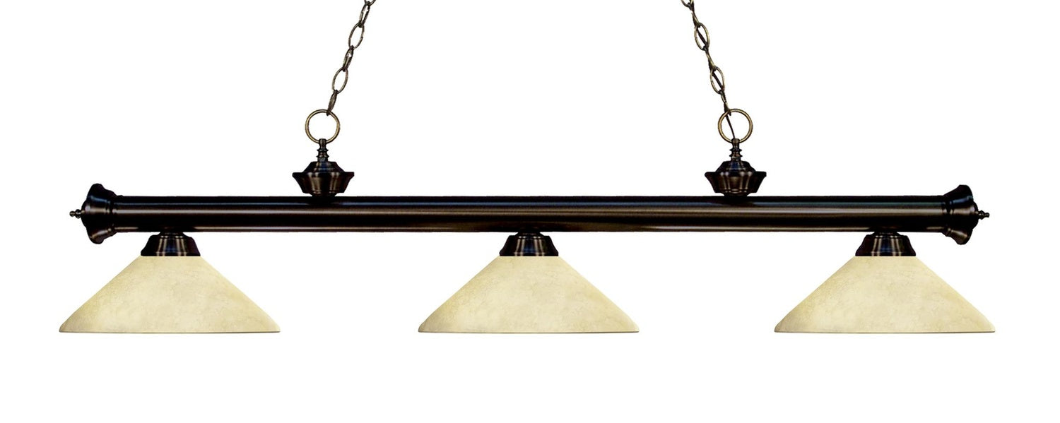 Z-LITE, RIVIERA 3 LIGHT BILLIARD, LINEAR LIGHT