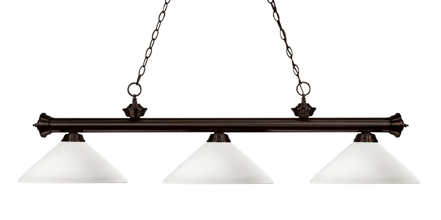 Z-LITE, RIVIERA 3 LIGHT BILLIARD, LINEAR LIGHT