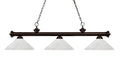 Z-LITE, RIVIERA 3 LIGHT BILLIARD, LINEAR LIGHT