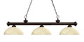 Z-LITE, RIVIERA 3 LIGHT BILLIARD, LINEAR LIGHT