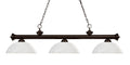 Z-LITE, RIVIERA 3 LIGHT BILLIARD, LINEAR LIGHT