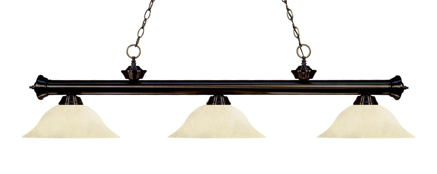 Z-LITE, RIVIERA 3 LIGHT BILLIARD, LINEAR LIGHT
