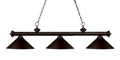 Z-LITE, RIVIERA 3 LIGHT BILLIARD, LINEAR LIGHT
