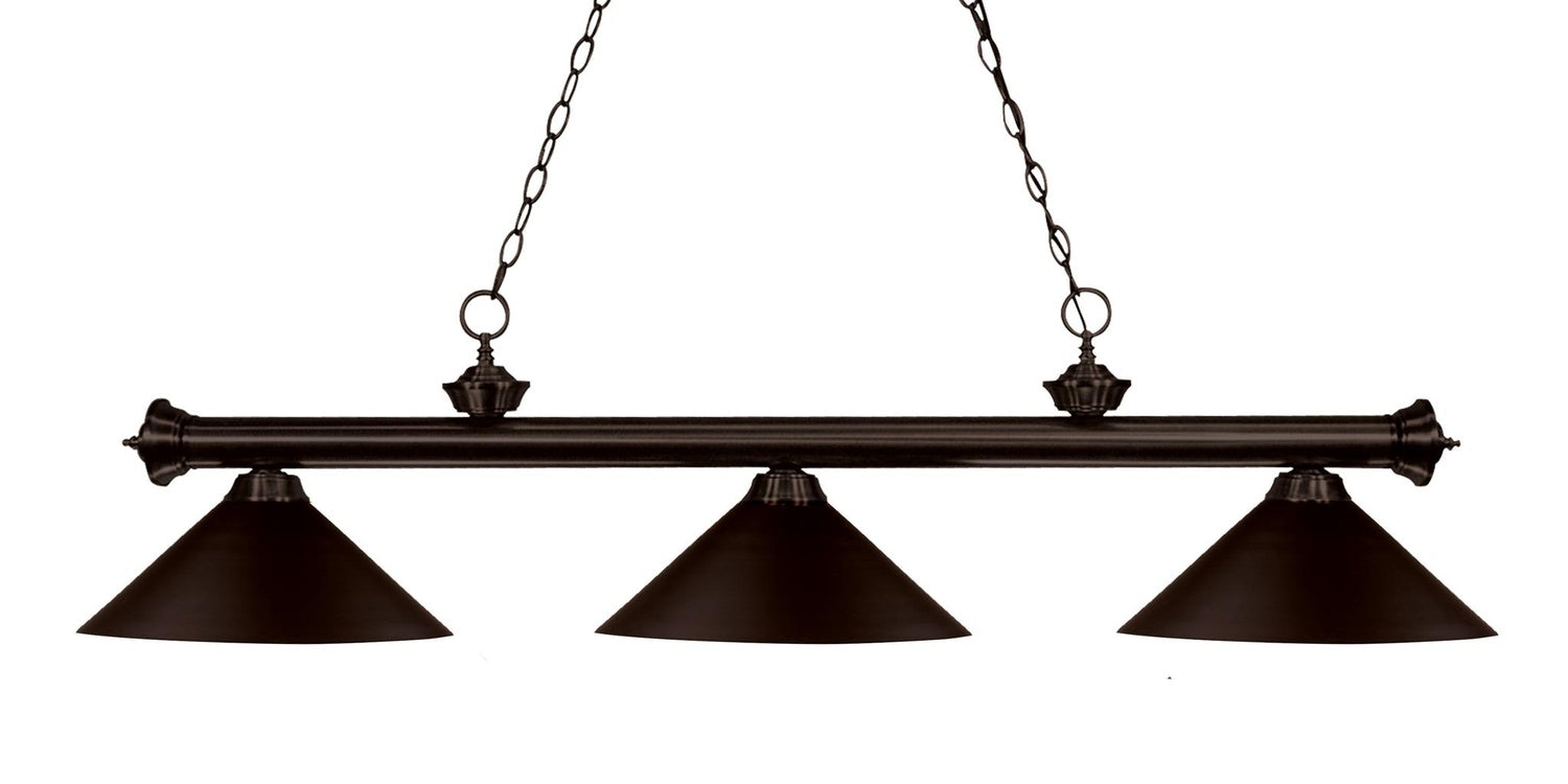 Z-LITE, RIVIERA 3 LIGHT BILLIARD, LINEAR LIGHT