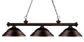 Z-LITE, RIVIERA 3 LIGHT BILLIARD, LINEAR LIGHT