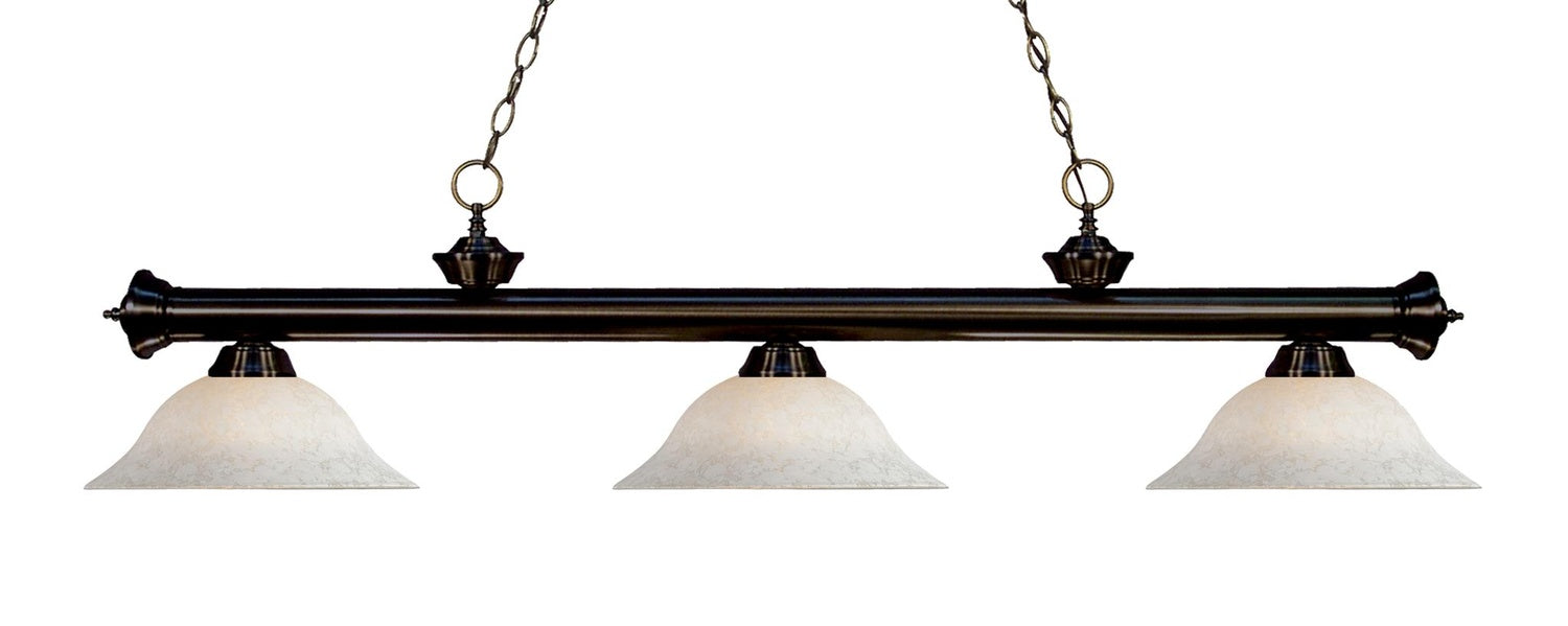 Z-LITE, RIVIERA 3 LIGHT BILLIARD, LINEAR LIGHT