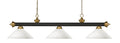 Z-LITE, RIVIERA 3 LIGHT BILLIARD, LINEAR LIGHT